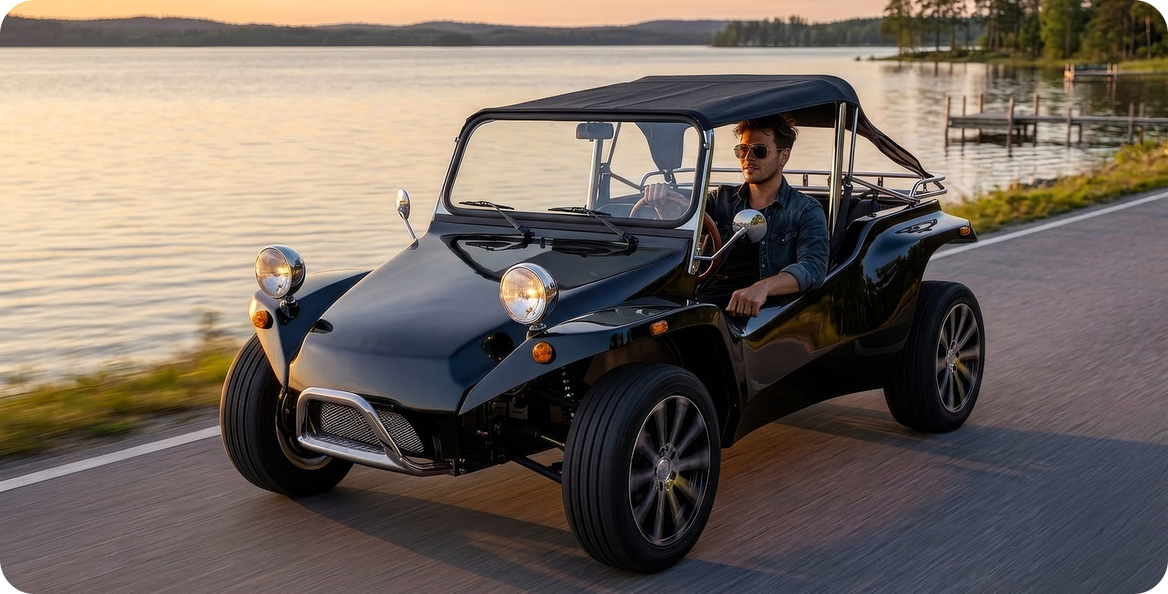 Vintage Buggy Probefahrt